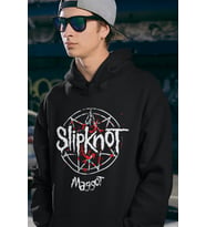 Slipknot Maggot Yazılı Unisex Oversize Müzik Grubu Rock Metal Hoodie