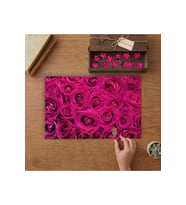 Kırmızı Güller Tasarımı 240 parça Ahşap Puzzle Ahşap Kutuda MP03919