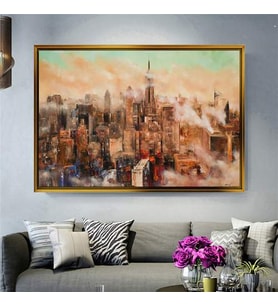 Altın Çerçeveli dekoratif tablo l237 (Gold)