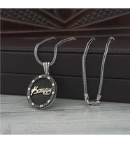 Kemal Atatürk Oval Model Gümüş Erkek Kolye Zincir 6618900003076