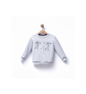 OVD ERKEK 5-8 YAŞ BASKILI SWEAT (Çok Renkli)