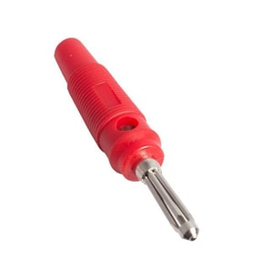 PowerMaster Fiş Banan Silikonlu Jack Kırmızı (IC-238B)