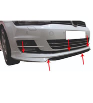 Volkswagen Golf Uyumlu 7 Ön Tampon Altı Fiber 2013 Ve Sonrası