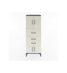 Hyperion Dolap 2 Raflı 3 Çekmeceli 4 Kapaklı 60x44x163 Antrasit-Aytaşı