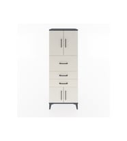 Hyperion Dolap 2 Raflı 3 Çekmeceli 4 Kapaklı 60x44x163 Antrasit-Aytaşı