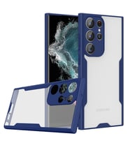 Galaxy S23 Ultra Kılıf Zore Parfe Kenarları Pastel Renk Silikon Kılıf (Lacivert)