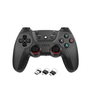 Kablosuz Gamepad PC Uyumlu Pilli 2.4g Tekli Kol Kablosuz Oyun Kolu (Siyah)