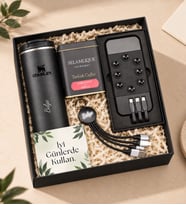 Stanley Termos & Powerbank & Çoklu Şarj Kablosu & Türk Kahvesi Hediye Seti
