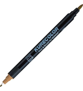 Zig Kurecolor Fine & Brush for MANGA Marker Çizim Kalemi 730 Oatmeal 