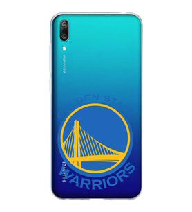 Huawei Y7 Pro 2019 Uyumlu Kapak Golden State Warriors Tasarımlı Şeffaf Silikon Kılıf