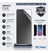 SChitec MOTOROLA Edge 60 Fusion Uyumlu Ön Yüzey Hayalet Privacy Hidrojel Ekran Koruyucu