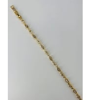 Zirkon Taşlı Pirinç Bileklikler 17+2 Cm - Kbl0378