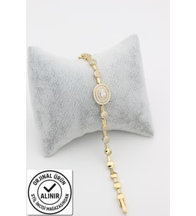 STİL İNCİSİ/XUPING JEWELRY LUMİNA ZİRKON TAŞLI BİLEKLİK (Altın Rengi)