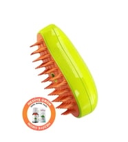 Buharlı Kedi & Köpek Yıkama Fırçası Tarağı Yumuşak Silikon Fırça, 10 ml Hediye Nane Yağı (Karışık)