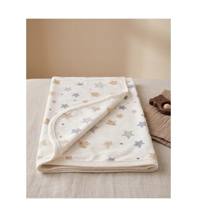 - %100 Pamuk Bebek Battaniyesi 80x90