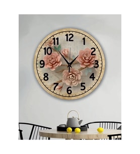 bilge Tasarım retro Duvar Saati 35 x 35 CM (Karışık)