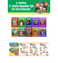 4.Sınıftan 5.Sınıfa Geçenler İçin Ata Tatilde Seti +10 lu Hikaye Seti 4