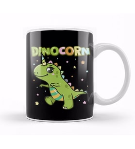 Cute Dinocorn Dinosaur & Unicorn Unisaur Kupa Bardak Porselen