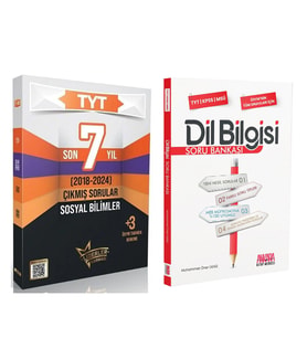 Liderler Karması TYT Sosyal Bilimler Çıkmış Sorular Son 7 Yıl ve AKM Dil Bilgisi Soru Bankası Seti 2 Kitap