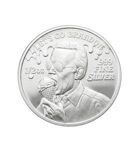 AgaKulche FJB Lets Go Brandon Gümüş Sikke Coin
