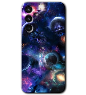 Galaxy S23 FE Kılıf HD Desen Baskılı Arka Kapak - Gezegen Karışımı