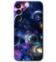 Galaxy S23 FE Kılıf HD Desen Baskılı Arka Kapak - Gezegen Karışımı