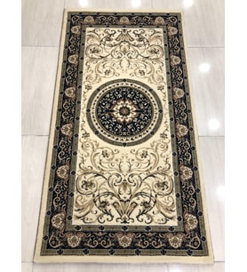 Saray Halı Klasik 11105 R 80X150 Krem Lacivert Küçük Ölçü Halı !