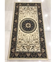 Saray Halı Klasik 11105 R 80X150 Krem Lacivert Küçük Ölçü Halı !