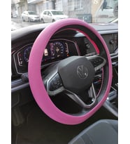 Pembe Silikon Direksiyon Kılıfı