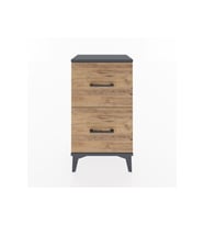 Arges Komodin 2 Çekmeceli 44x30x80 Antrasit-Çam