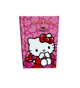 VICTORIA'S JOURNALS 525-1989 HELLO KITTY AND FRIEDNS A7 SERT KAPAK  GÜNLÜK AJANDA 80 GR. 368 SAYFA