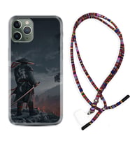 Apple iPhone 11 12 13 14 Pro Max Kılıf Boyun Asklı Rasta Silikon Warrior 1653