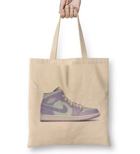 Jordan 1 Mid Purple Aqua Bez Çanta Uzun Saplı