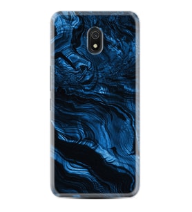 Xiaomi Redmi 8A 8 Pro 9C 9T 10C 11T Pro Kılıf Desenli Silikon Blue MArble 1379