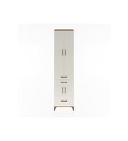 Hyperion Dolap 5 Raflı 3 Çekmeceli 4 Kapaklı 60x44x243 Çam-Aytaşı
