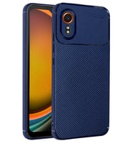Mey İthalat® Samsung Galaxy XCover 7 Kılıf Auto Focus Karbon Kapak - Lacivert