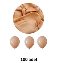 Ten Rengi Balon 12" - 30 cm Lateks Ten Rengi Renk Balon 100'lu Paket