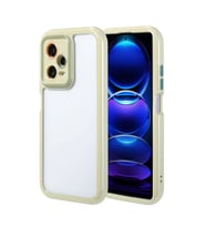 Skyarc Xiaomi Redmi Note 12 Pro 5G Kılıf Kamera Korumalı Renkli Kenar ve Çerçeve Tasarımlı Vitamin Kapak (Yeşil)