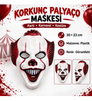 Plastik Joker Maskesi Killer Palyaço Maskesi