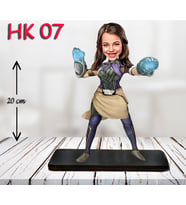 Kişiye Özel Ahşap Biblo - Kız Çocuk Karikatür Biblo - Kahraman 6