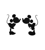 Mickey Mouse Oto Sticker 20 Cm