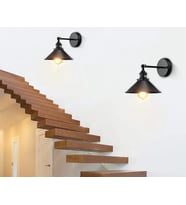 MYLİGHTS  RETRO  RUSTİK  VİNTAGE  MAT SİYAH APLİK  MAFSLI DUVAR LAMBASI TEK FİYATIDIR