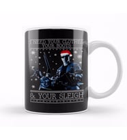 I Need Your Clothes Terminator Christmas Knit Kupa Bardak Porselen