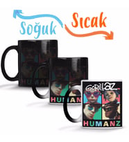 Gorillaz Girls Just Wanna Have Fun Sihirli Kupa Bardak Porselen
