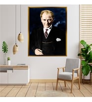 ÇERÇEVELİ ATATÜRK TABLO S150