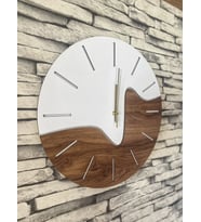 Dekoratif Ahşap Duvar Saati 40 cm