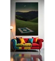 SECCADE VE HUZUR V2 Ev Duvar Salon Güzellik Salonu Ofis Dükkan Dekarasyon Kanvas Tablo (Çok Renkli)
