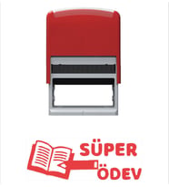 Süper Ödev Öğretmen Kaşesi (Kırmızı)