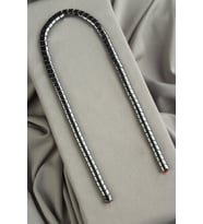 Hematit Doğal Taş Füme Balık Sırtı Kesim 5x7mm Dizi