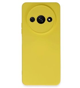 Redmi A3 4G Kılıf Nano içi Kadife Silikon - Sarı